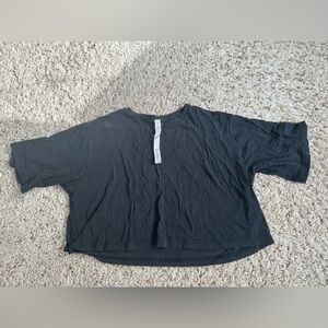 Lulumeon Black Crop Top